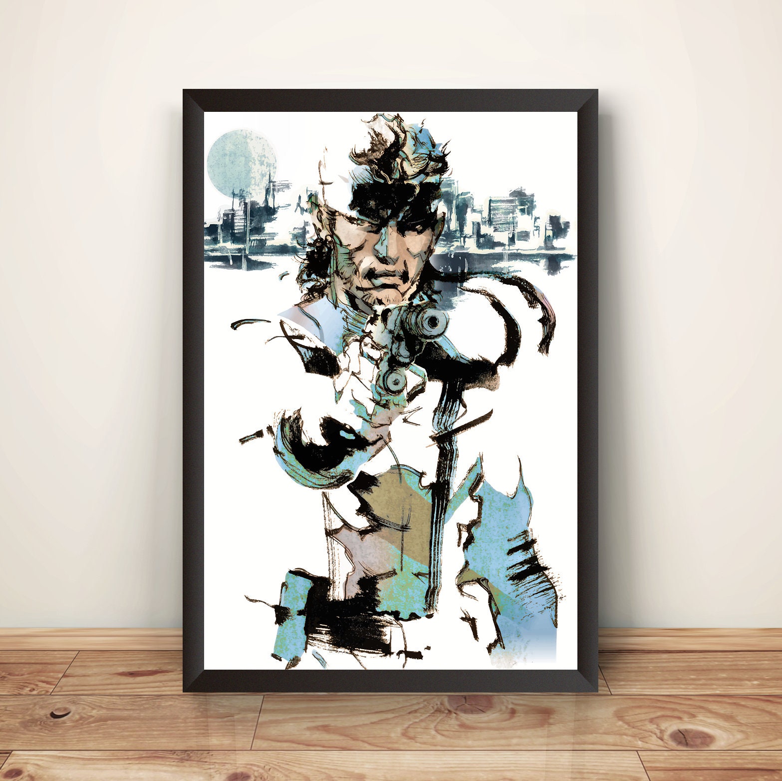 Solid Snake MGS 2 Sons of Liberty MGS2 Premium Poster (vectorized