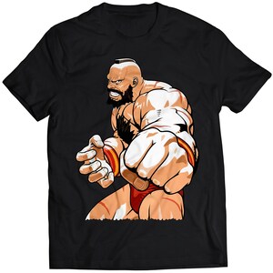 Zangief CFJ Evolution Premium Unisex T-shirt (vector).