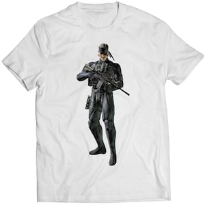 Solid Snake in Octocamo MGS 4 Premium Unisex T-shirt (Vectorized Design)