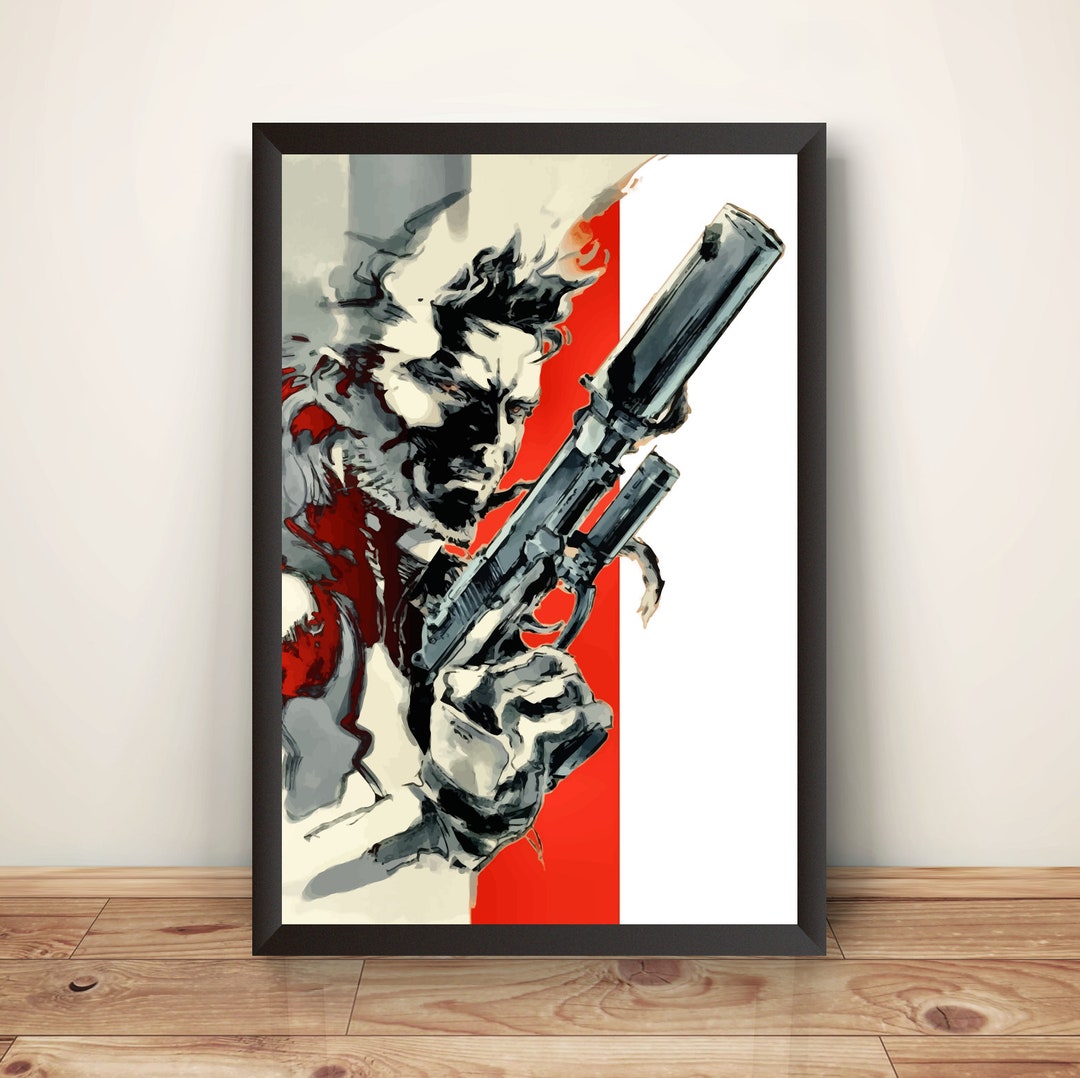 MGS MGS2 Sons of Liberty PS2 Cover Premium Poster