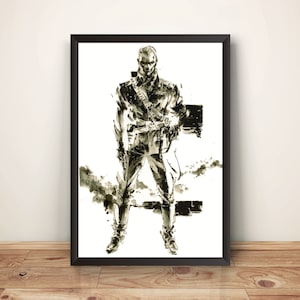 Adamska Revolver Ocelot MGS MGS3 Snake Eater Premium Poster (Vectorized Design)