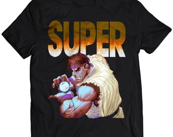 Camiseta unisex premium Super Ryu Fireball