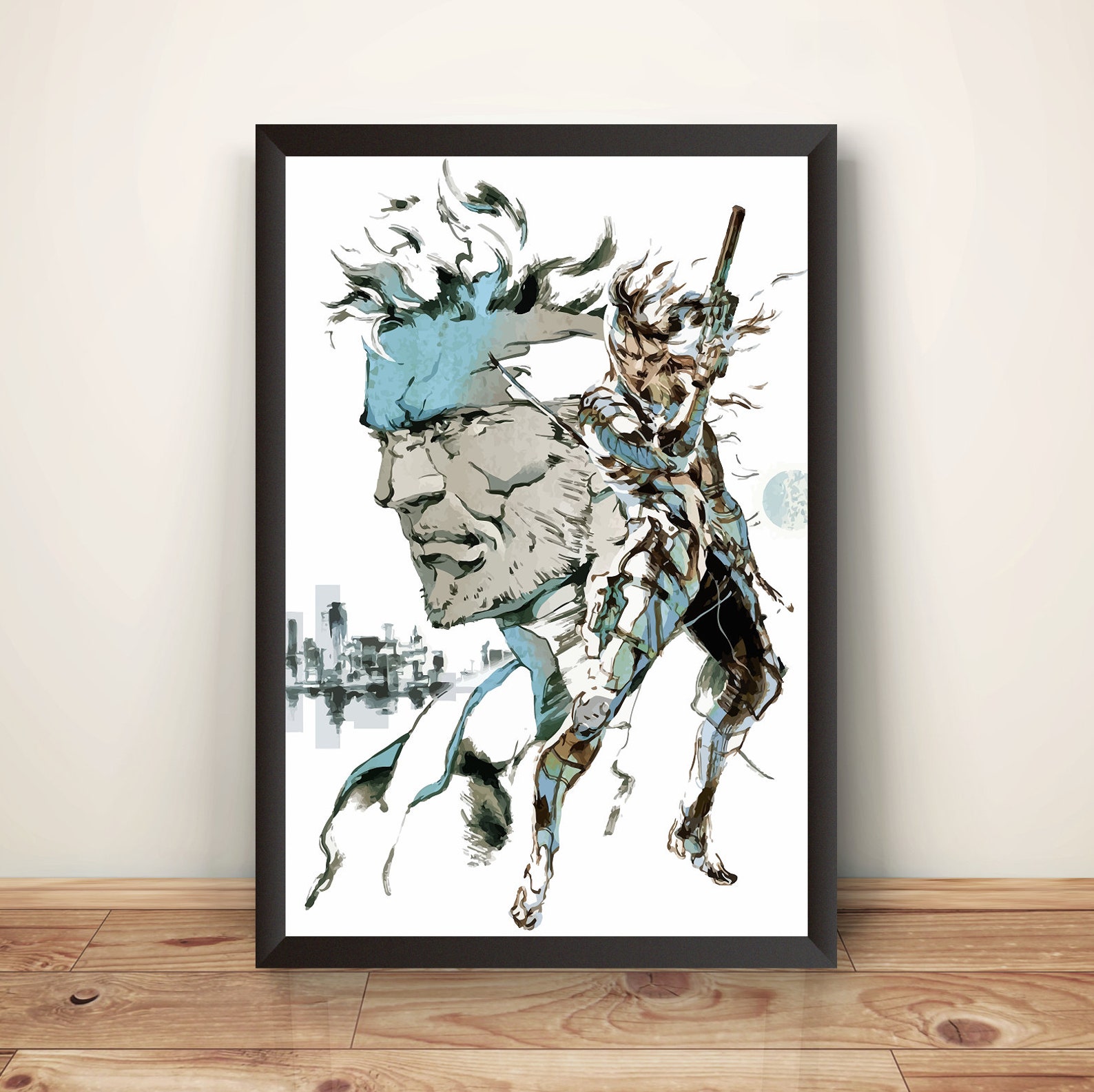 Snake & Raiden MGS Sons of Liberty Premium Poster vectorized - Etsy