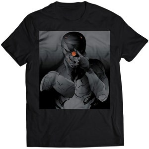 Grey Fox Cyborg Ninja Frank Jaeger MGS premium uniseks T-shirt (gevectoriseerd ontwerp)