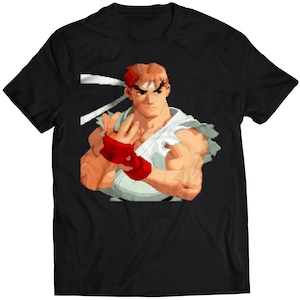 Camiseta unisex con retrato de Ryu Alpha 2