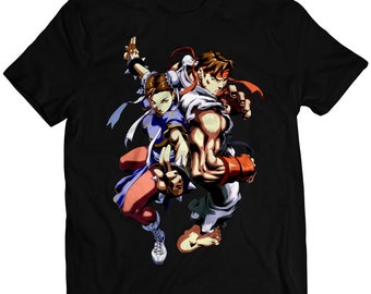 Ryu & Chun Comic Premium Unisex T-shirt (Vectorized Design)