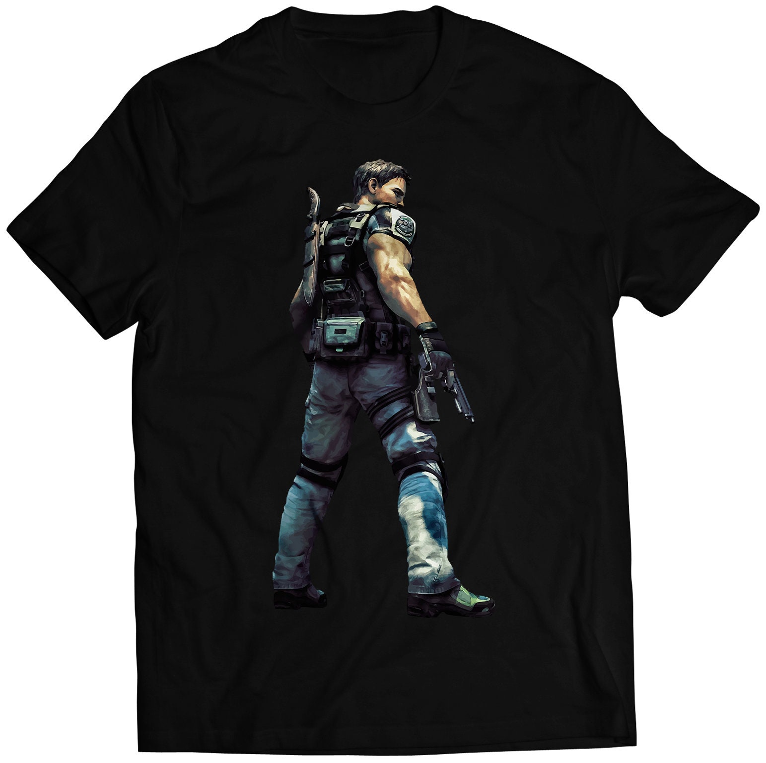 Chris Redfield V2 Residence Evil Biohazard 5 Premium Unisex T