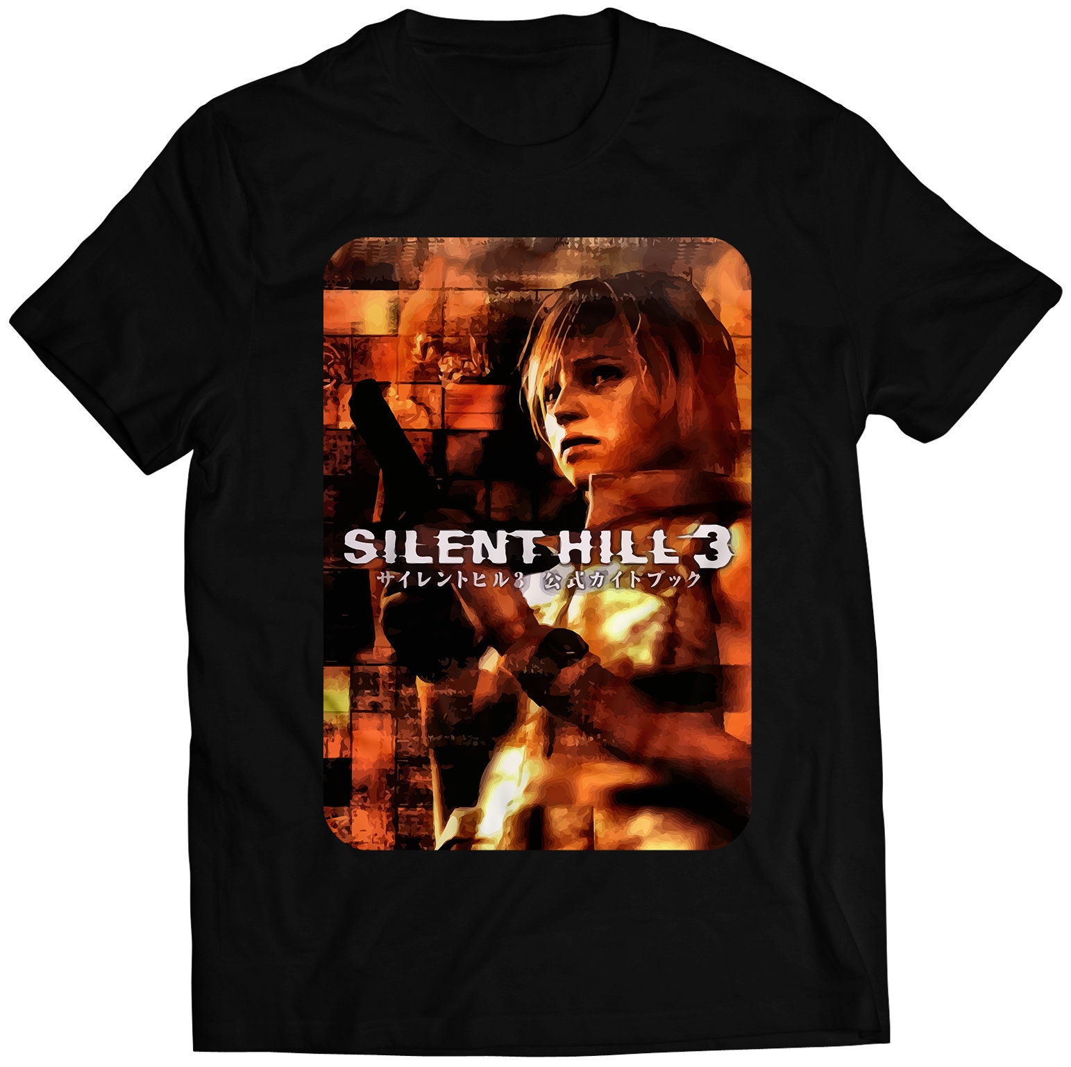 サイレントヒル Tシャツ Mサイズ SILENT HILL Heather Mason Japanese Cover Silence Hill III Premium Unisex T
