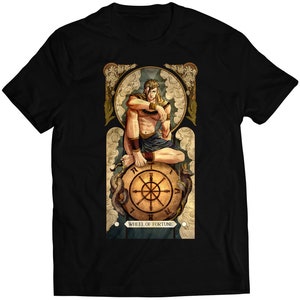 Camiseta unisex premium con diseño de cartas del tarot de Charlie Nash Street Fighting (diseño vectorizado)