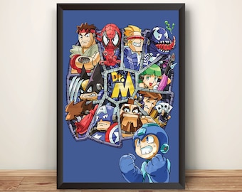 Marvel Vs. Capcom Arcade Game Poster B2 Size OFFSET - Etsy
