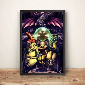 Poster Premium di Super Metrodroid Cover (Design Vettorializzato)