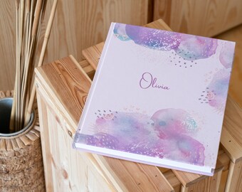 Lavendel Manifestation Journal, personalisierte Geschenke für Sie/Ihn, Weihnachtsgeschenke, Dankbarkeitstagebuch, Angst-Journal, Wellness-Journal