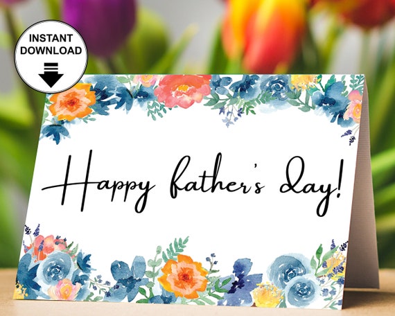 fathers day card printable to my husband card for etsy