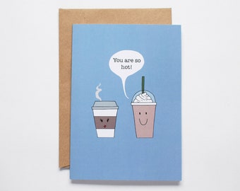 Funny valentines cards, Coffee, Valentines Cards, Anniversary Card, Birthday Card, Card for Him, Card for Her, valentines card for boyfriend