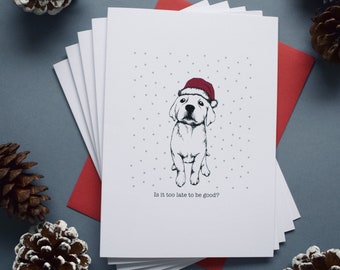 Pack of 5 Christmas Cards, Christmas Cards Cute, Christmas Cards dog, Christmas cards pack, Christmas Cards Labrador, Christmas Cards Funny