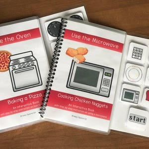 Cooking How to Books (Microwave and Oven) Interactive/Adapted for Special Ed