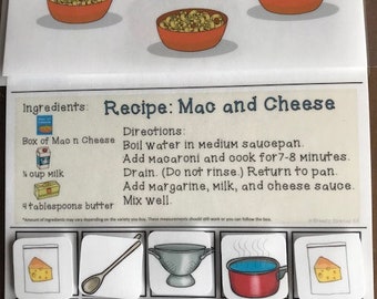 Interactive Cooking Lessons / Visual Recipes: Spaghetti + Macaroni and –  Breezy Special Ed