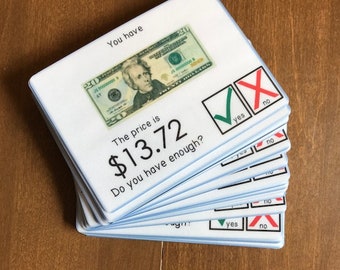 Do you have enough money? Level 2 - Money Math Task Cards for special education