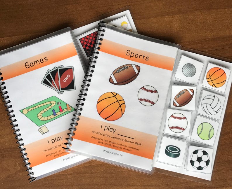 Sentence Starter Adapted Books for Speech Therapy / Special Education image 10