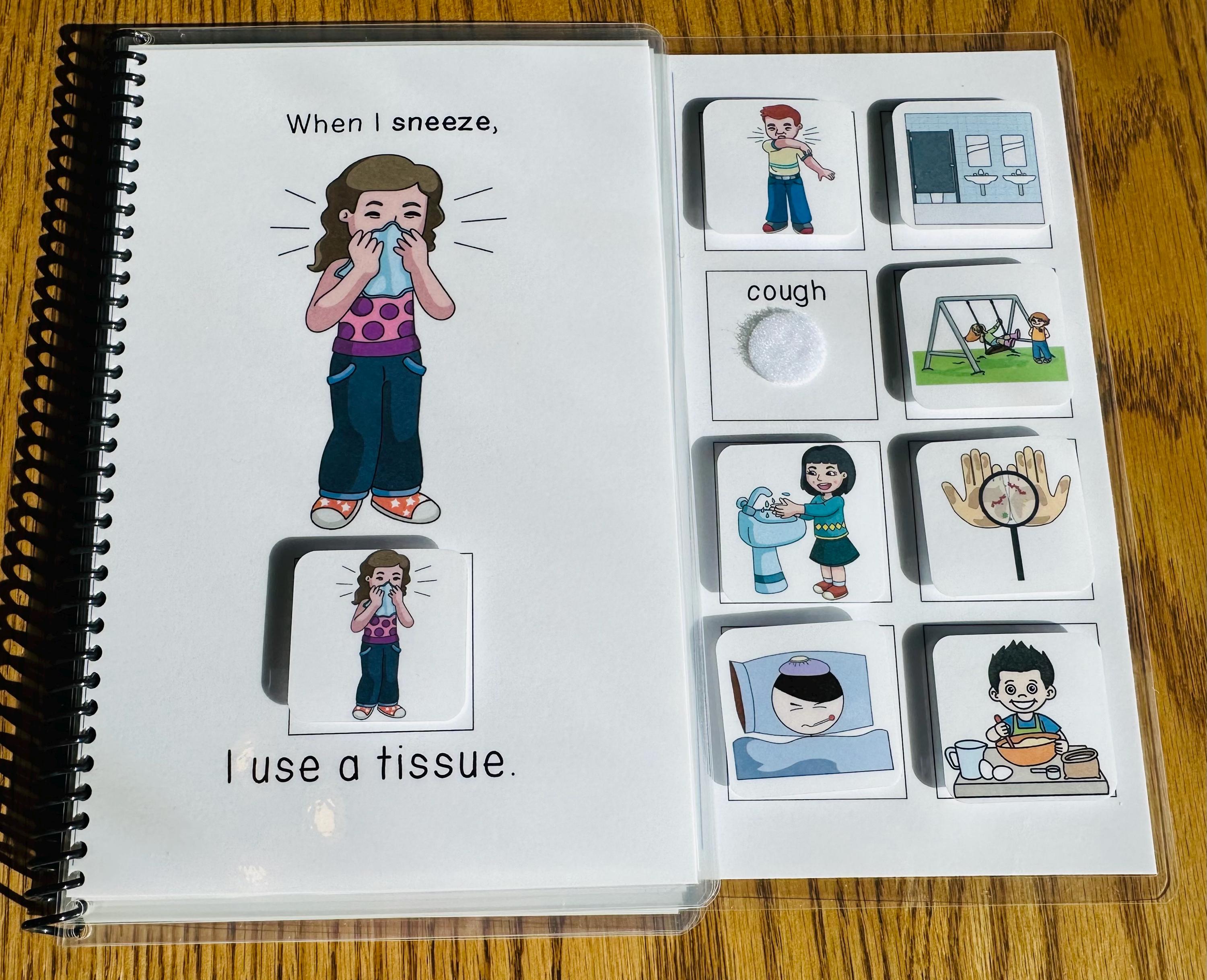 Germs and Washing Hands Interactive/adapted Books for Special Ed - Etsy