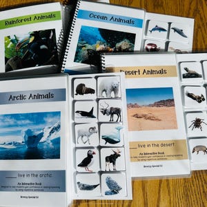 Animal Habitats Adapted Books for Special Education
