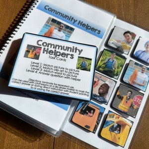 Community Helpers (vol 2)  Adapted Book with Task Cards