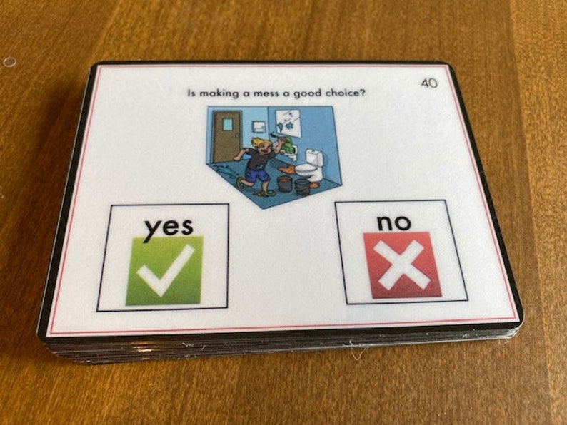Is It a Good Choice Behavior Task Cards for Autism and - Etsy