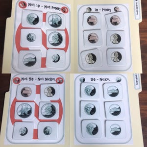 Coin Identification Money Math File Folders for Special Education (US ...