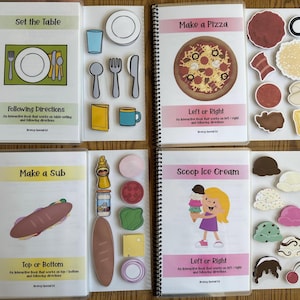Food Adapted Books Following Directions (Left / Right and More) for Special Ed