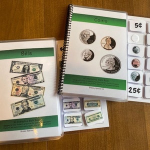 Money Bills/Coins ID adapted books for special education