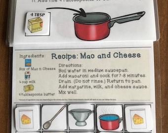 Interactive Cooking Lessons / Visual Recipes: Spaghetti + Macaroni and –  Breezy Special Ed