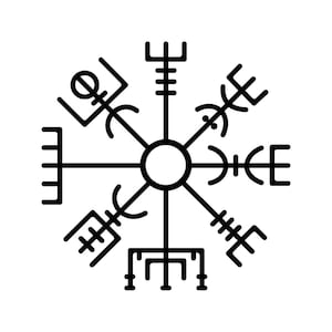 Viking Compass Sticker