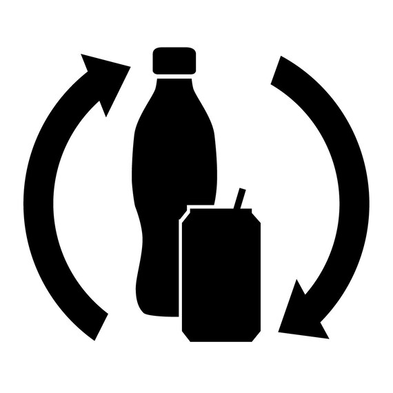 Bottle/can Recycle Decal No Background Etsy