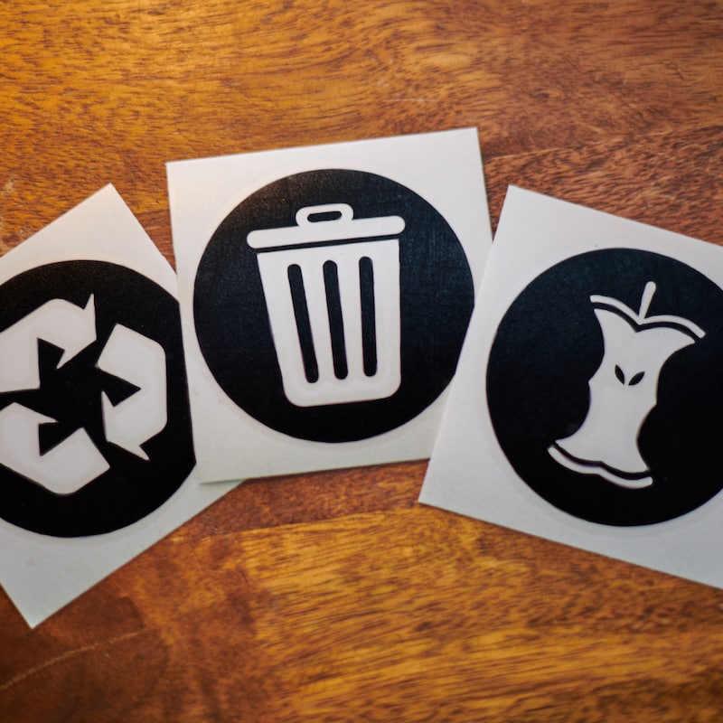 Recycle Program Decal Trash Recycle Decal - Etsy