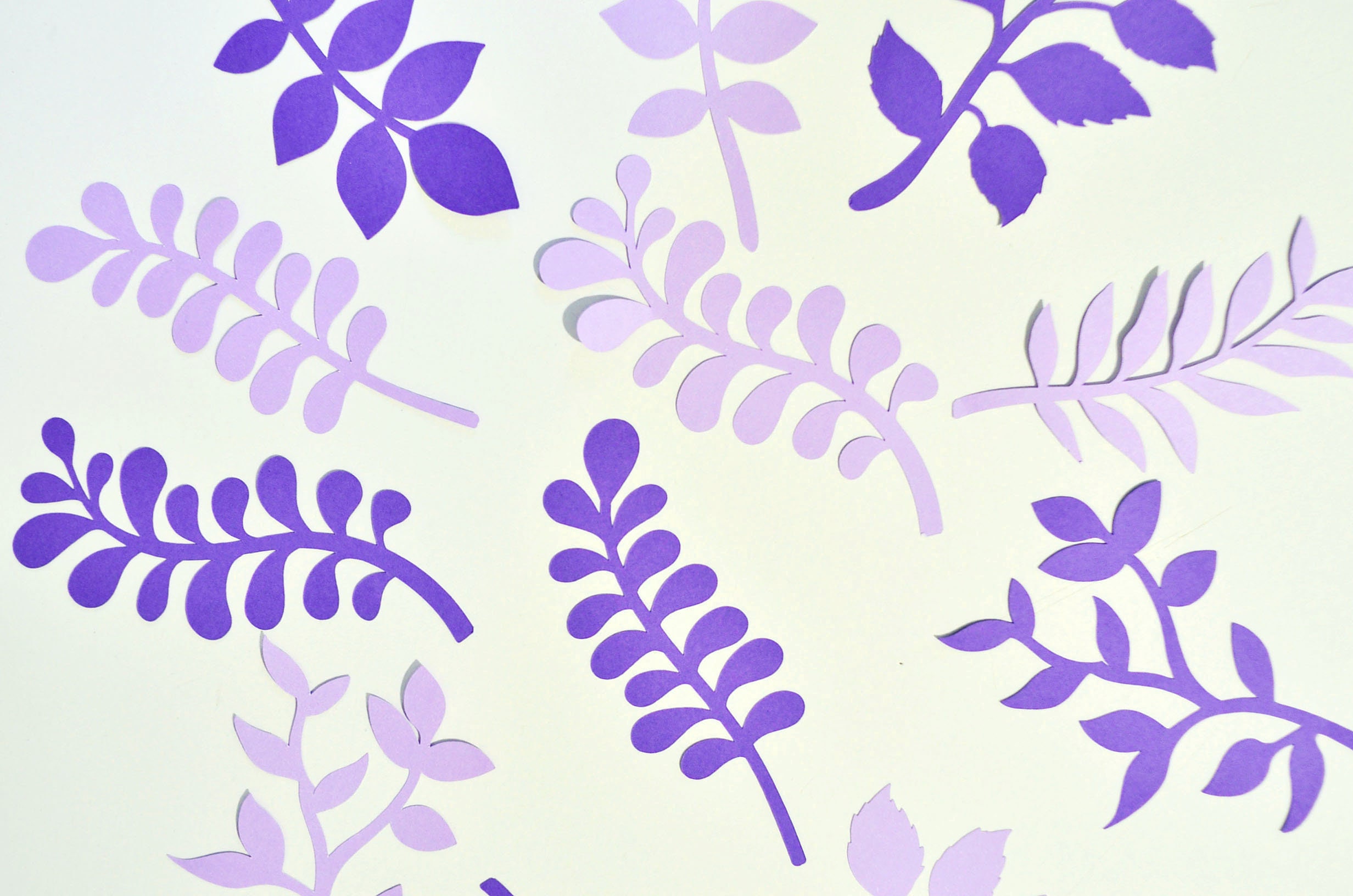 Instant Download/ SVG & PDF Template/ Various Leaves/ DIY Paper Leaves/ Leaves Only/ L2