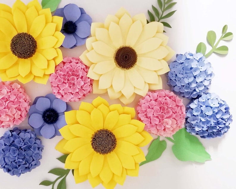 Hydrangea/ Paper Flower Template/ Instant Download/ Cricut Etsy