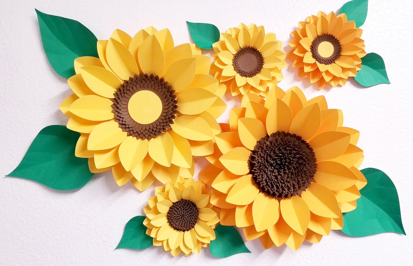 Sunflower/ Paper Flower Template/ Instant Download/ Cricut Etsy