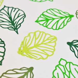 Instant Download/ SVG & PDF Template/ Various Leaves/ DIY Paper Leaves/ Leaves Only/ L5