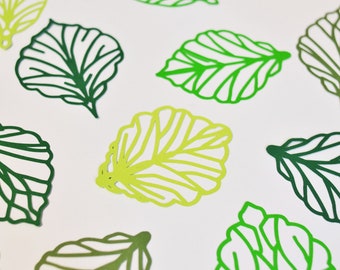 Instant Download/ SVG & PDF Template/ Various Leaves/ DIY Paper Leaves/ Leaves Only/ L5