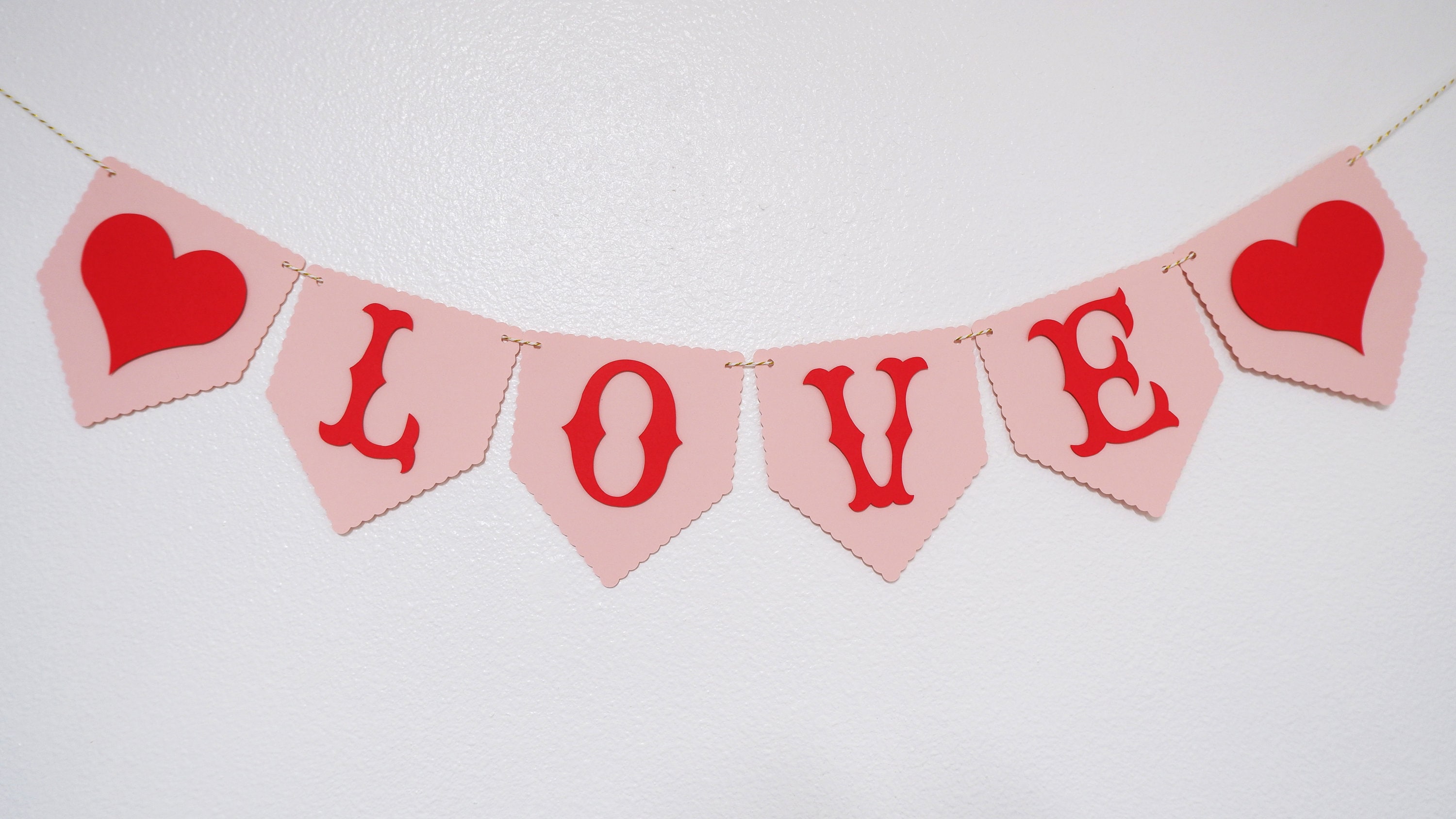 SVG PDF/ Instant Download/ Valentine Love Banner 3/ | Etsy