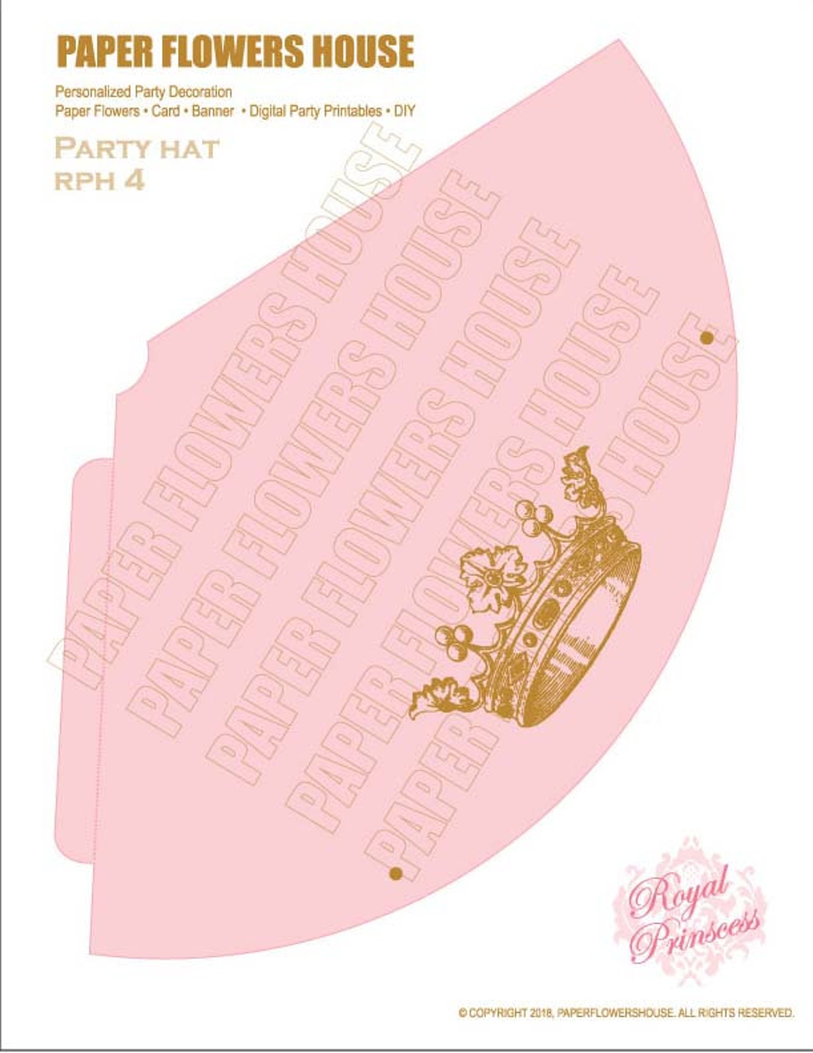 Instant Download Printable/ Party Hats/ Birthday Decor/ - Etsy Nederland