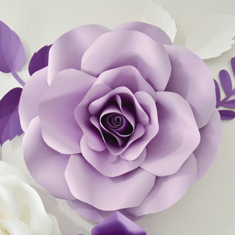 single paper flower rose diy paper flowers wreath backdrop wall decor nursery decor wedding decor f2 paper flower rose making