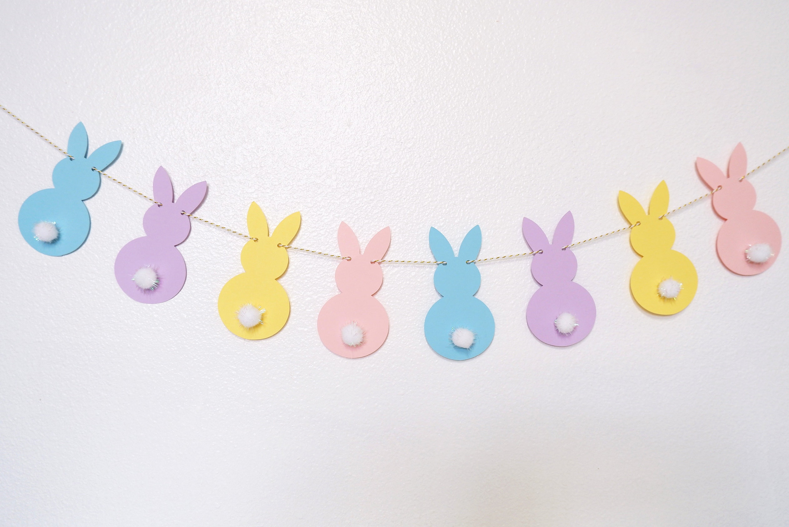 Download SVG PDF/ Instant Download/ Easter Bunny Garland/ Easter | Etsy