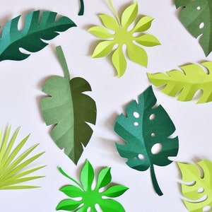 Instant Download/ SVG & PDF Template/ Various Leaves/ DIY Paper Leaves/ Leaves Only/ L4