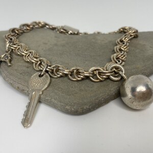 Vintage silver charm bracelet, Hugo Grün, 830 S, Denmark image 7