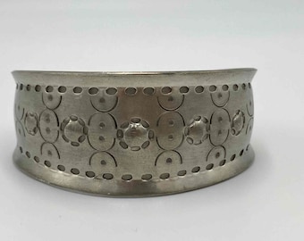 Cuff bracelet, Jørgen Jensen, Pewter, Handmade in Denmark, 1960s