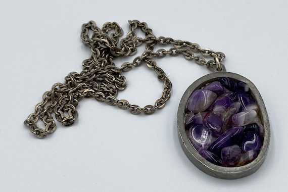 Vintage pewter necklace from Jørgen Jensen, Denma… - image 1