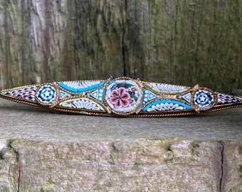 Lovely old brooch with micro mosai