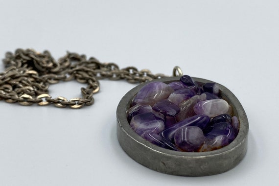 Vintage pewter necklace from Jørgen Jensen, Denma… - image 5