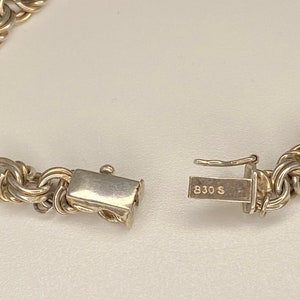 bracelet à breloques en argent vintage, Hugo Grün, 830 S, Danemark image 5